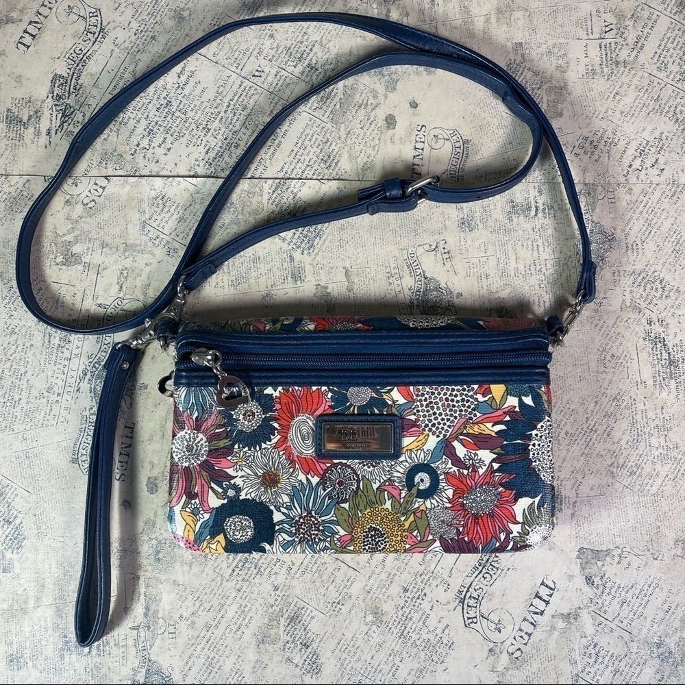 Gigi Hill Crossbody Bag Vegan Leather Shoulder Purse Adjustable Strap Organizer